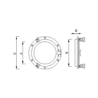 Φινιστρίνι Κυκλικό 182 mm Foresti e Suardi